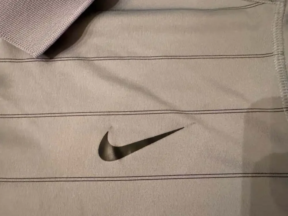 Nike Dri-FIT Striped Golf Polo Shirt Light Grey h1247